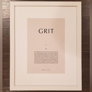 BRYAN ANTHONYS "GRIT" FRAMED PRINT